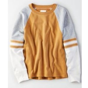 ☁️AE Color Block Crew Neck Sweatshirt